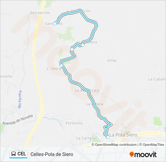 CEL Bus Line Map