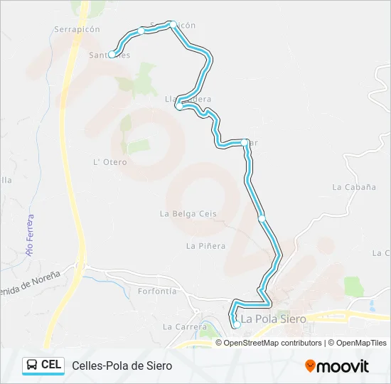 CEL Bus Line Map
