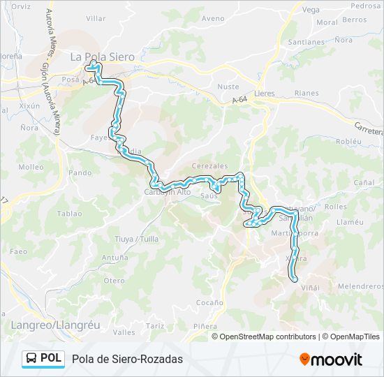 Mapa de POL de autobús