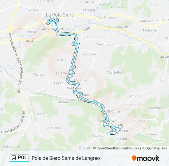 POL Bus Line Map