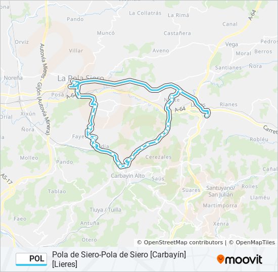 POL bus Line Map