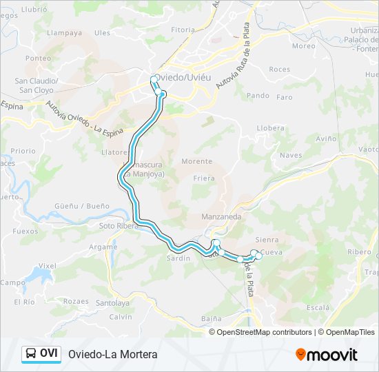 Mapa de OVI de autobús