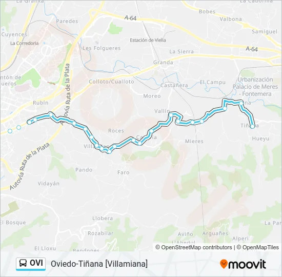 OVI Bus Line Map