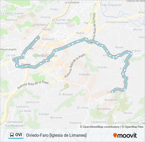 OVI bus Line Map