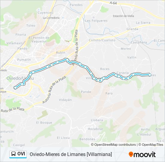 OVI bus Mapa de línia