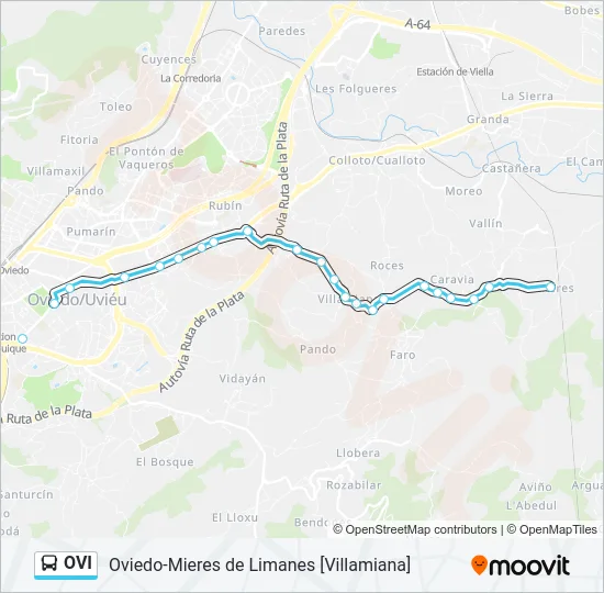 OVI Bus Line Map