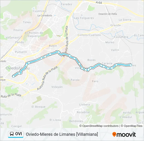 OVI Bus Line Map