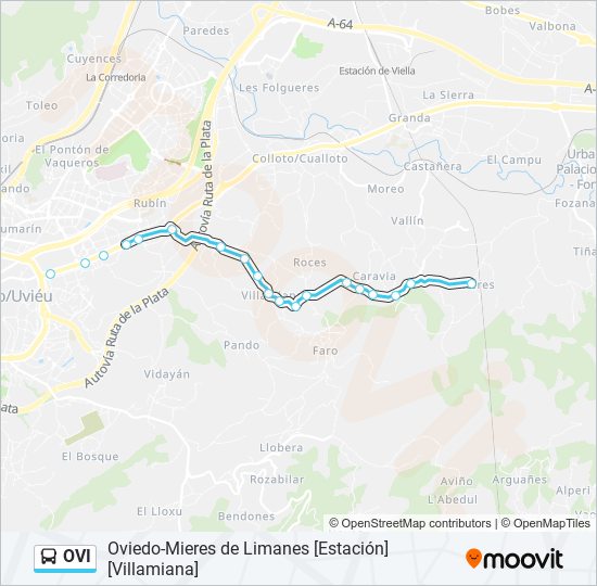 OVI bus Mapa de línia