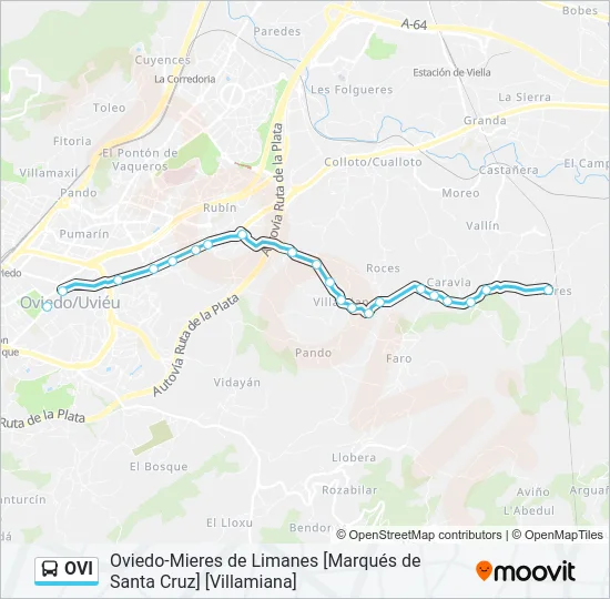 OVI Bus Line Map