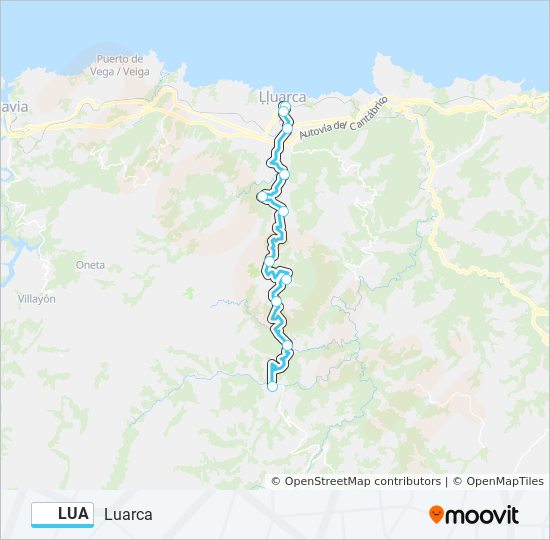 LUA bus Mapa de línia