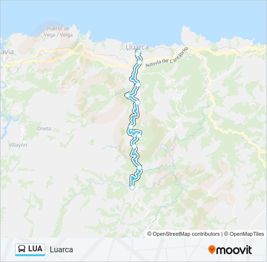 LUA Bus Line Map