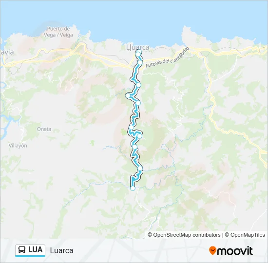 LUA Bus Line Map