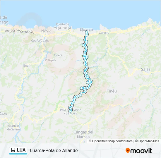 LUA Bus Line Map