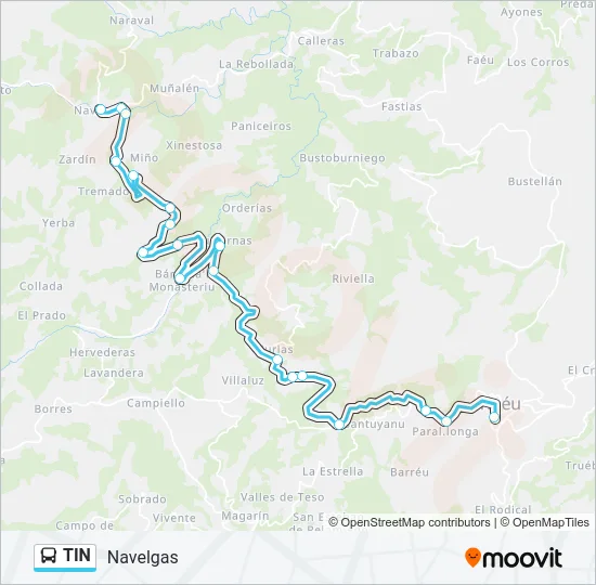 TIN Bus Line Map