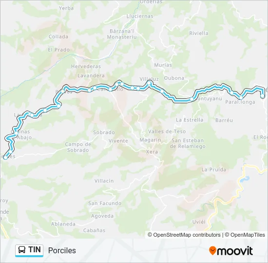 TIN Bus Line Map