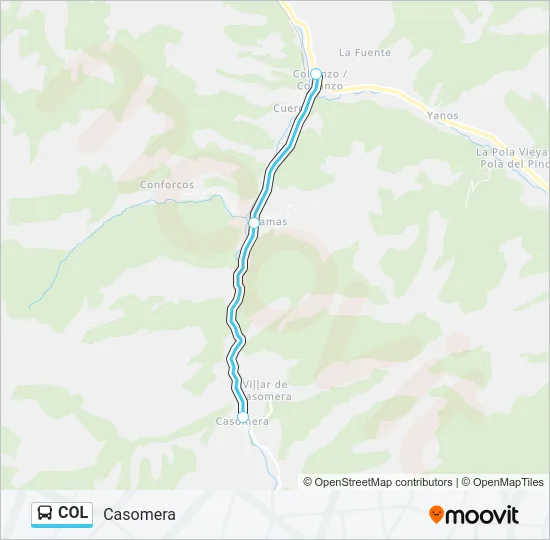 COL Bus Line Map