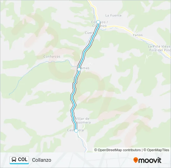 COL Bus Line Map
