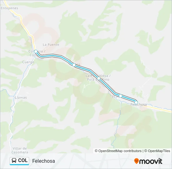 COL Bus Line Map