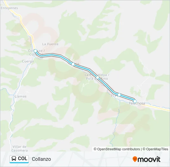 COL Bus Line Map
