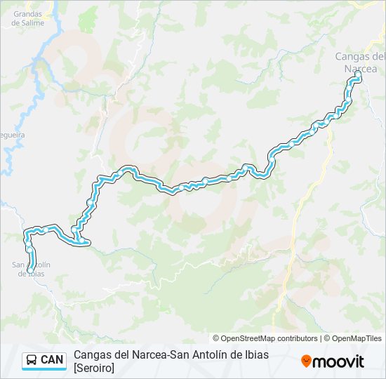 Mapa de CAN de autobús