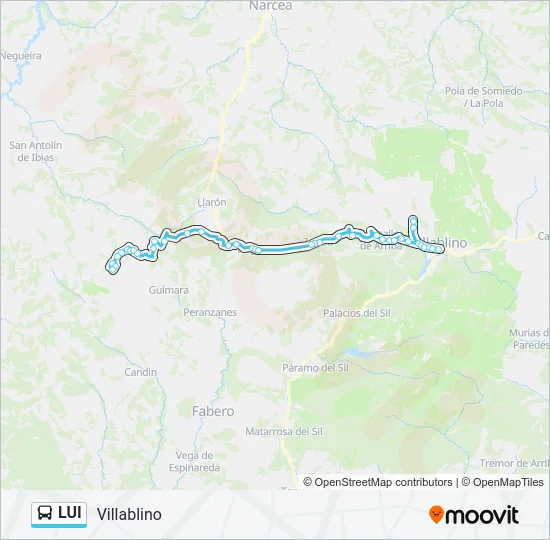 LUI Bus Line Map
