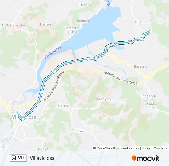 Mapa de VIL de autobús