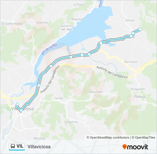 VIL Bus Line Map