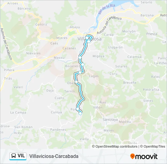 VIL Bus Line Map