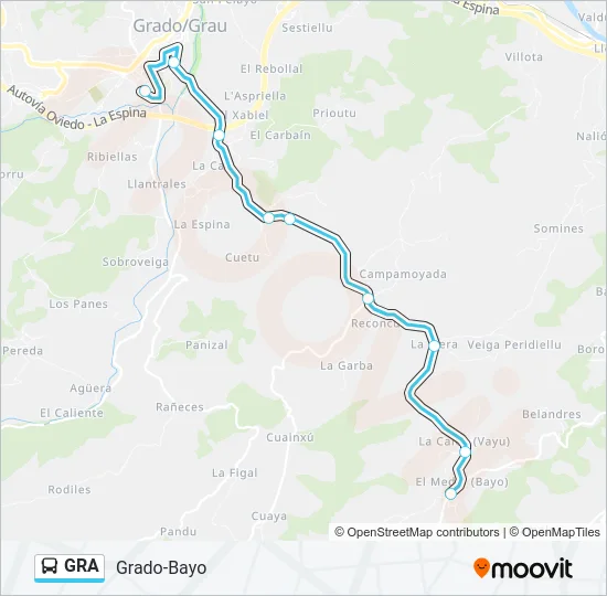 GRA Bus Line Map