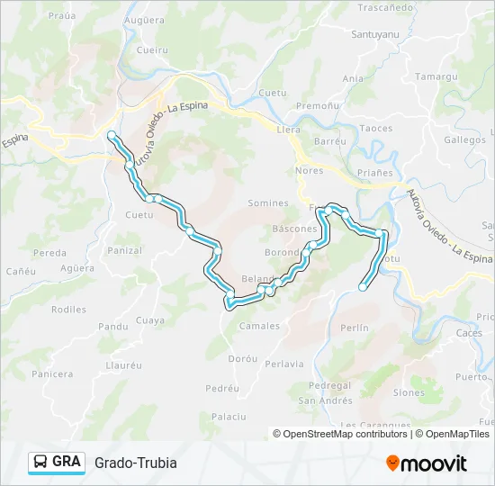 GRA Bus Line Map