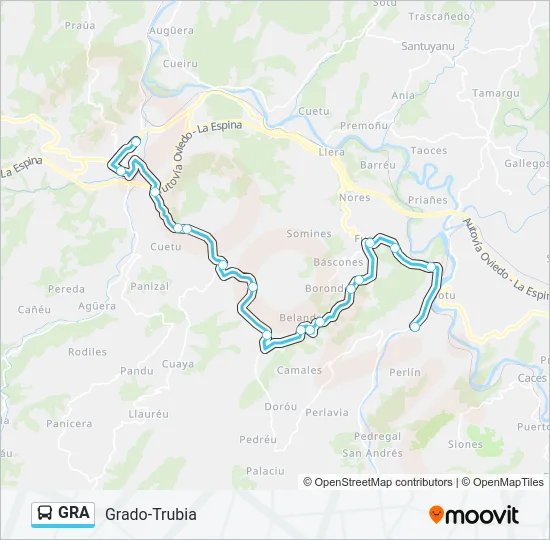 GRA Bus Line Map