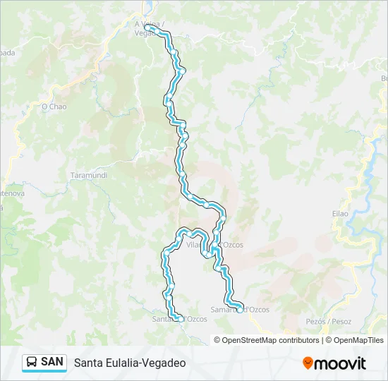 SAN Bus Line Map
