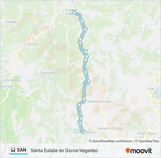 SAN Bus Line Map
