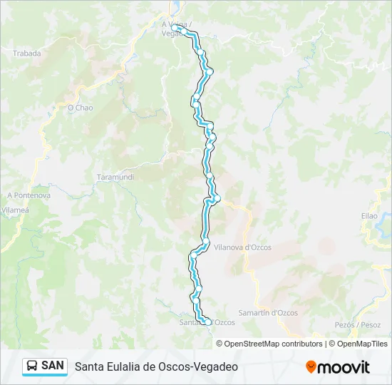 SAN Bus Line Map