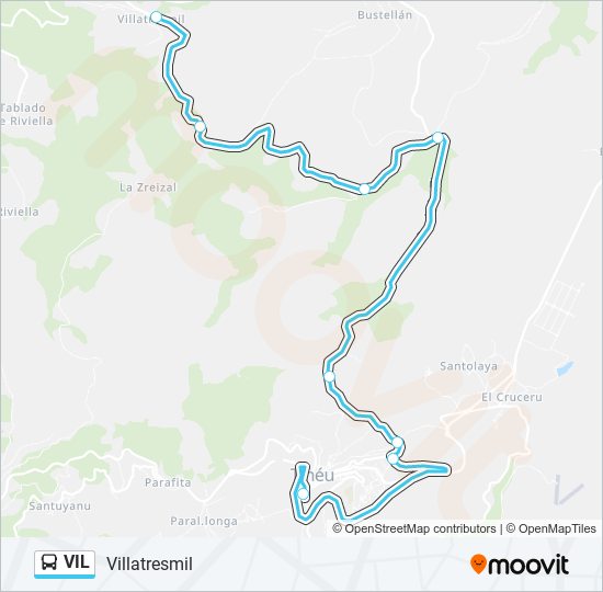 Mapa de VIL de autobús