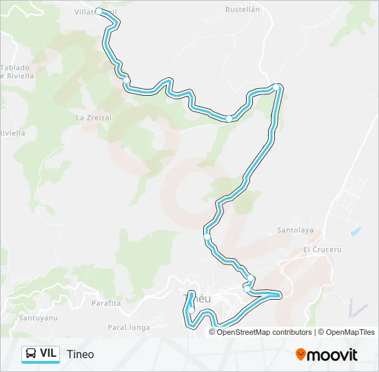 VIL Bus Line Map