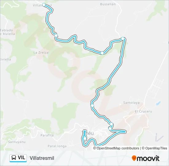 VIL Bus Line Map