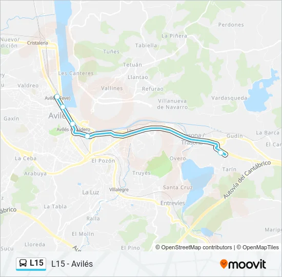 L15 Bus Line Map