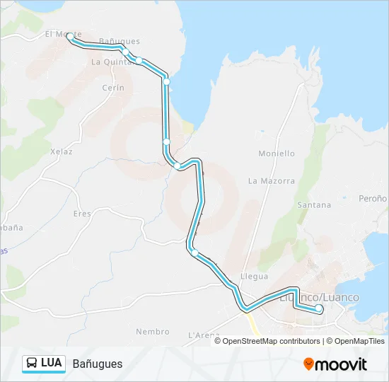 LUA Bus Line Map