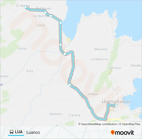 LUA Bus Line Map