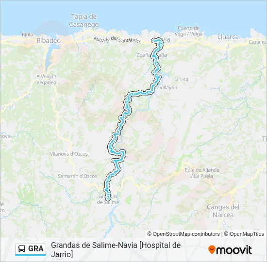GRA Bus Line Map