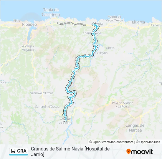 GRA Bus Line Map