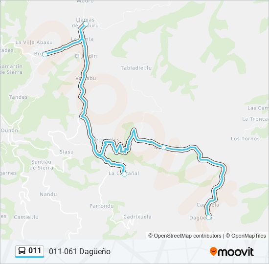 011 bus Line Map