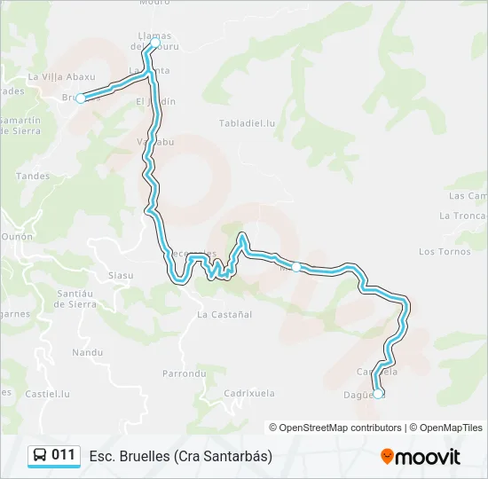 011 Bus Line Map