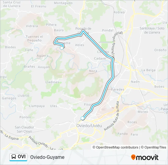 OVI Bus Line Map