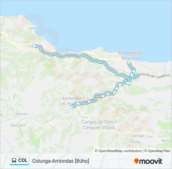 COL Bus Line Map