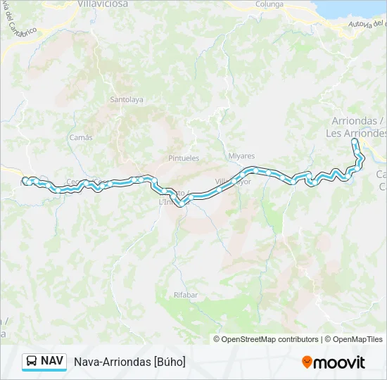 NAV Bus Line Map