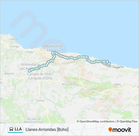 LLA Bus Line Map