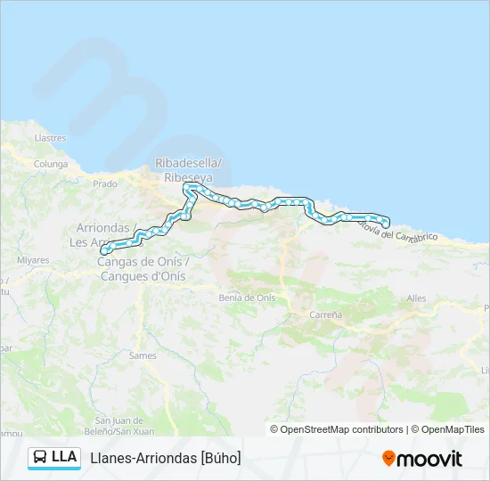 LLA Bus Line Map