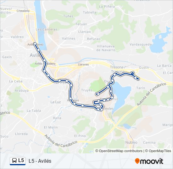 L5 bus Line Map